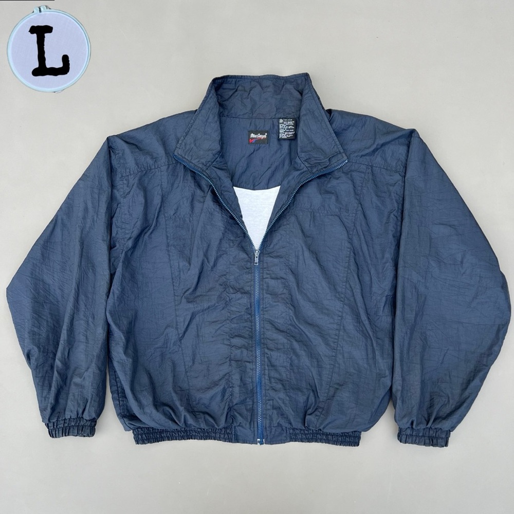 Vintage MacGregor Windbreaker Navy Blue Nylon Jacket